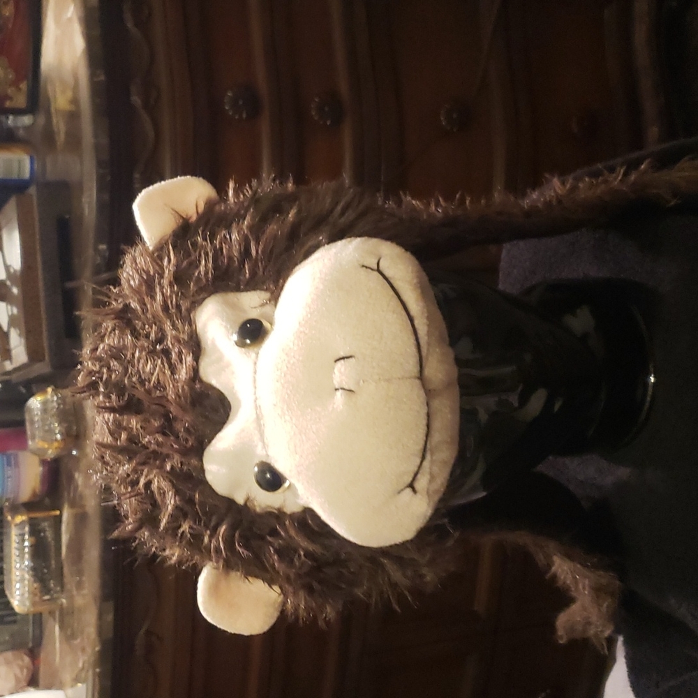 Monkey Winter Hat Brown,Creme,Blk Sz.Youth Unisex